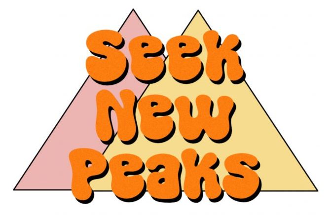 SeekNewPeaks logo, travel and hiking guide