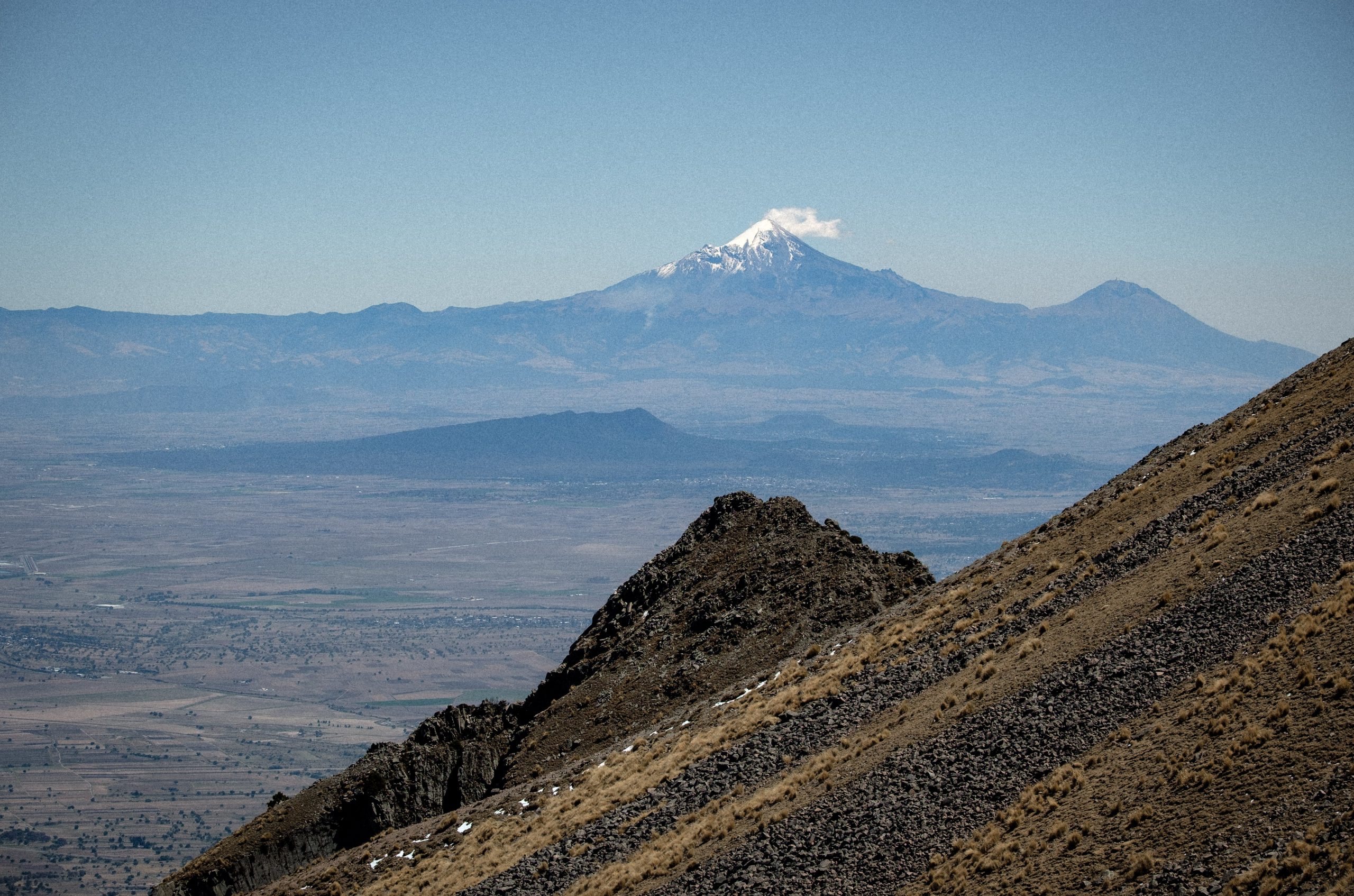 View of Pico de Orizaba as seen from La Malinche